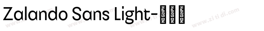 Zalando Sans Light字体转换